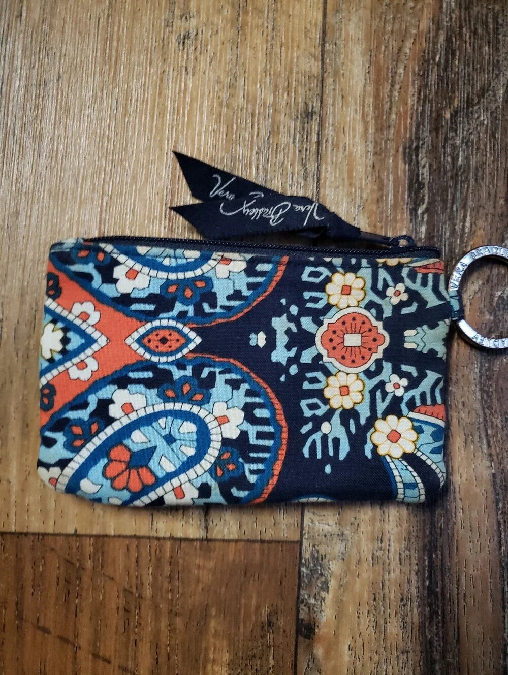 Vera Bradley 3 Piece Mixed Pattern ID Zip Key Pouch Set